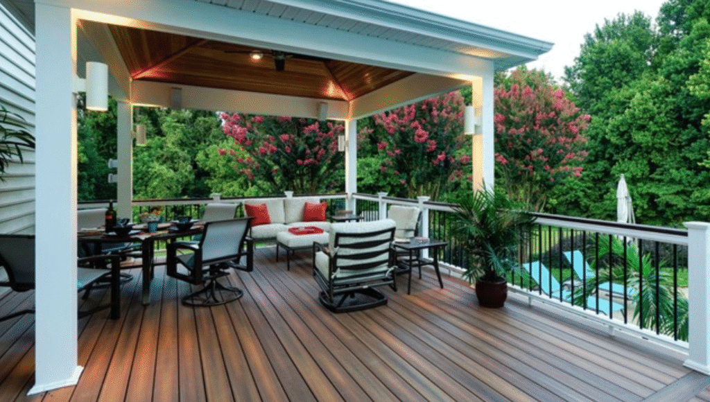 Patio pvc et toit permanent