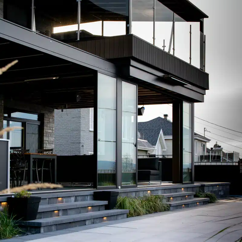 panneaux de verre pour pergola